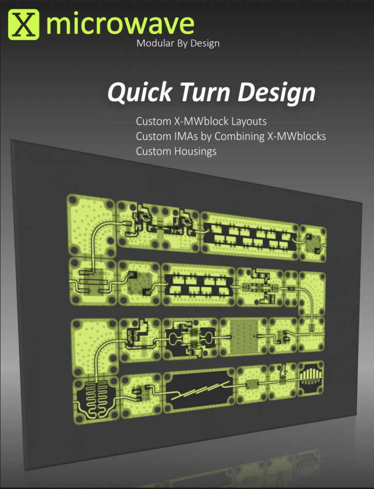Detailed overview of X-Microwave design, prototyping, and production capabilities.